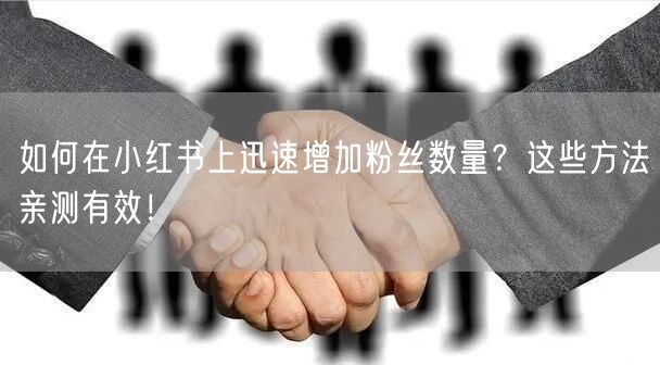 如何在小红书上迅速增加粉丝数量？这些方法亲测有效！
